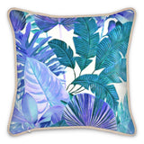 Castlefield Design Tropical Leaf Silk Cushion