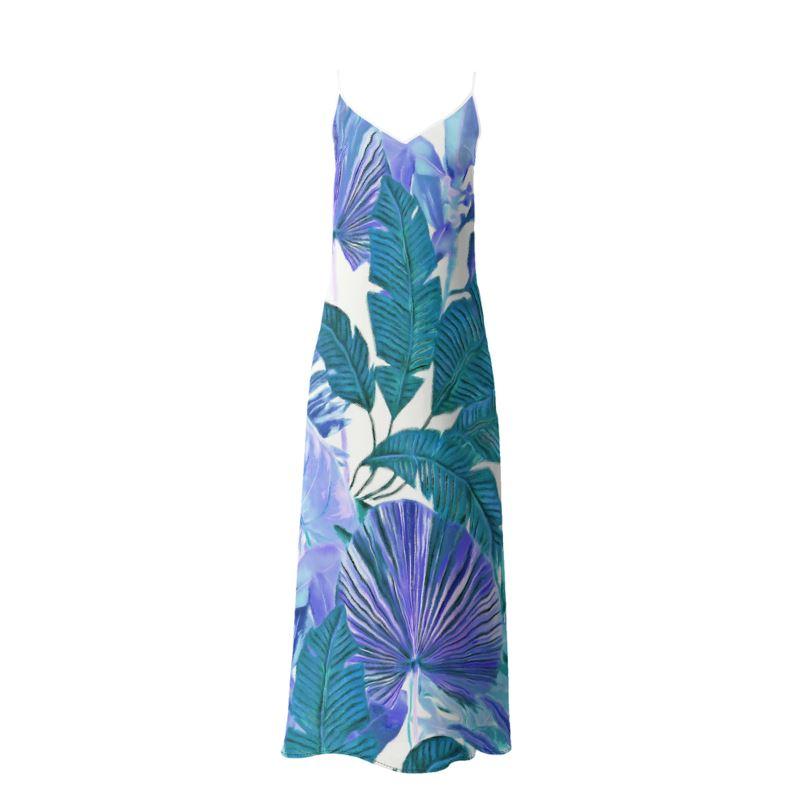 Castlefield Design Tropical Leaf Slip Dresses