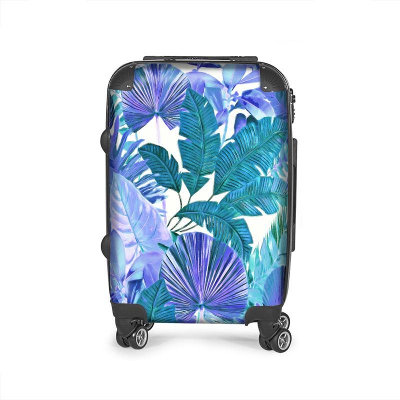 Castlefield Design Tropical Leaf Suitcase
