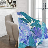 Castlefield Design Tropical Leaf Throw Blanket