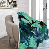 Castlefield Design Tropical Leaf Throw Blanket