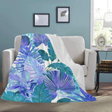 Castlefield Design Tropical Leaf Throw Blanket