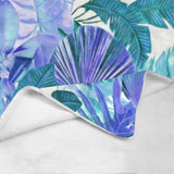 Castlefield Design Tropical Leaf Throw Blanket