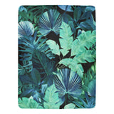 Castlefield Design Tropical Leaf Throw Blanket