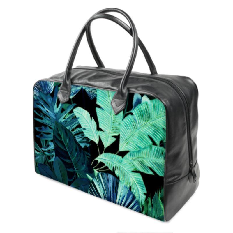 Castlefield Design Tropical Leaf Weekender Bag