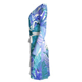 Castlefield Design Tropical Leaf Wrap Dress