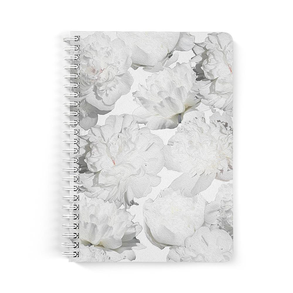 Castlefield Design White Peonies Notebooks