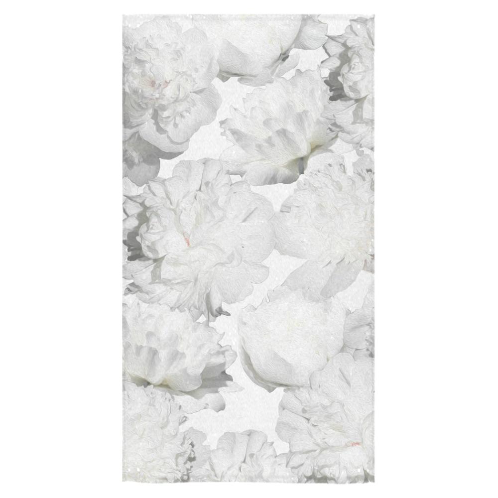 Castlefield Design White Peonies Towels
