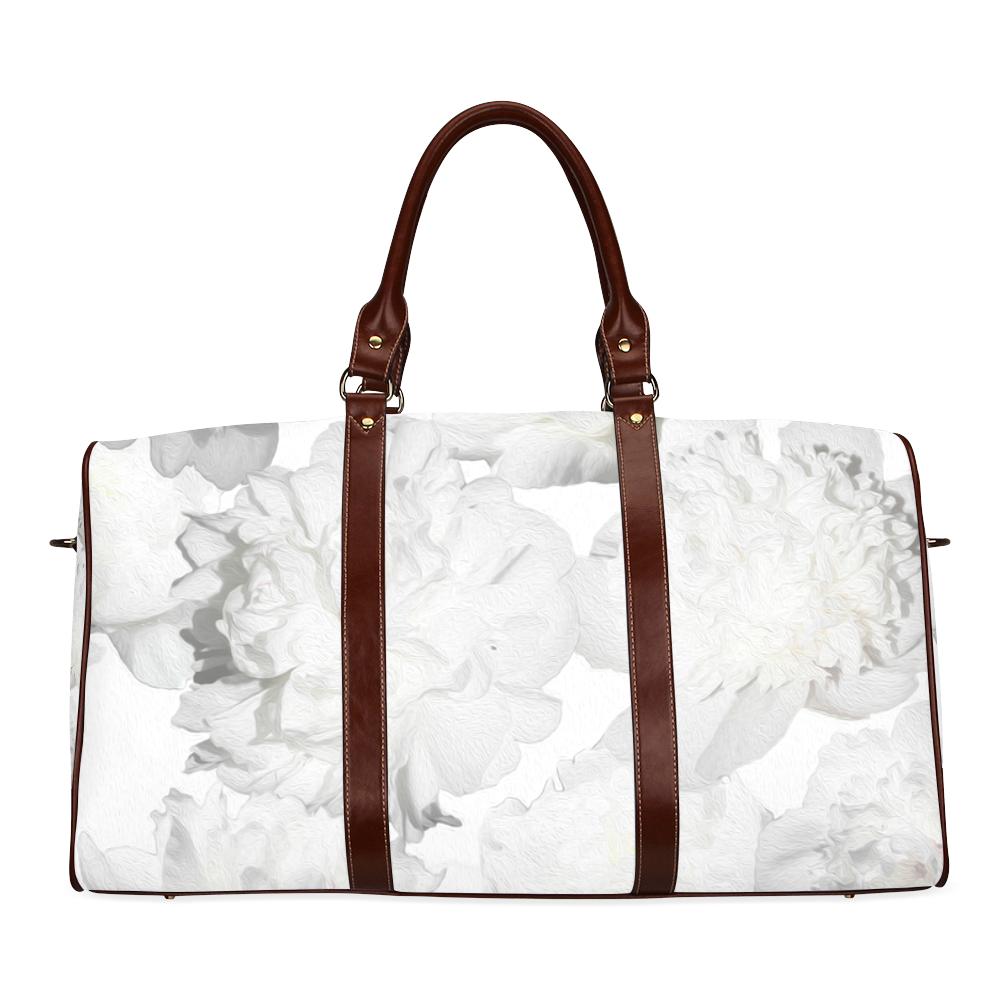 Castlefield Design White Peonies Travel Bag