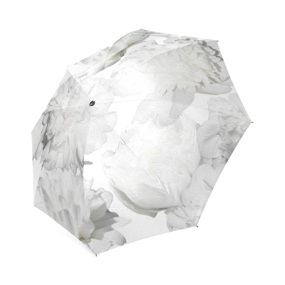 Castlefield Design White Peonies Umbrella